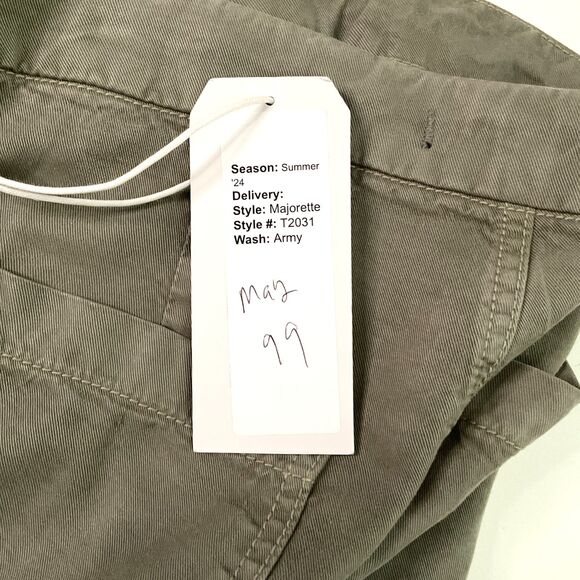 Fidelity Denim 26 Pants Majorette Army Utility Lightweight Women's Sample NWT - Picture 8 of 9